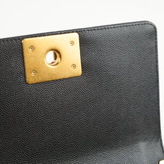 Chanel Small Boy Caviar Black