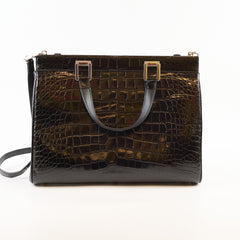 Gucci Crocodile Zumi Black Medium