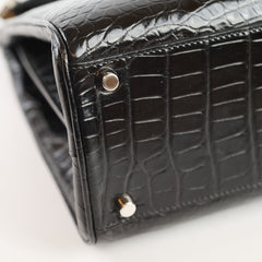 Gucci Crocodile Zumi Black Medium