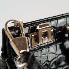 Gucci Crocodile Zumi Black Medium