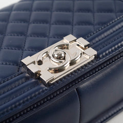 Chanel Old Medium Boy Navy