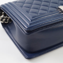 Chanel Old Medium Boy Navy