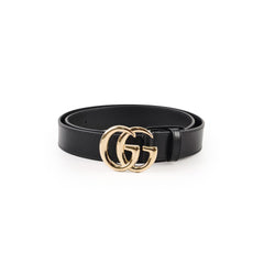 Gucci Marmont Belt Black Light Gold HW size 90
