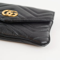 Gucci Black Belt Bag Clutch (without belt)