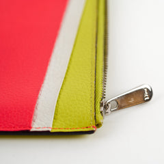 Christian Dior Tri-Colour Diorissimo Card Holder Vert Acide