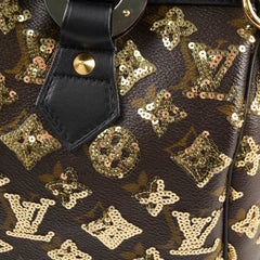 Louis Vuitton 28 Speedy Sequin Gold Monogram