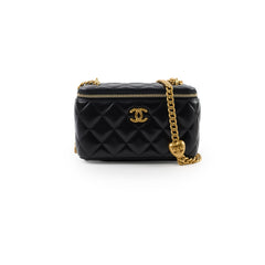 Chanel Long Vanity with Adjustable Chain Black