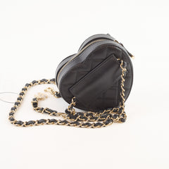 Chanel Heart Belt Bag Black