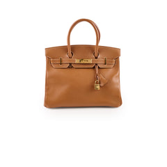 Hermes Birkin 30 Gold Courchevel GHW D in Square