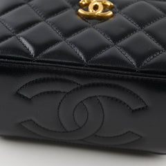 Chanel Long Vanity with Adjustable Chain Black