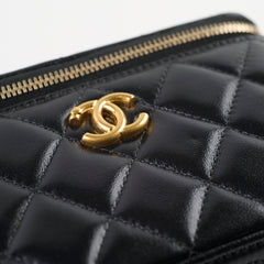 Chanel Long Vanity with Adjustable Chain Black