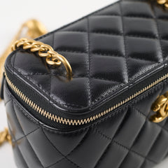 Chanel Long Vanity with Adjustable Chain Black