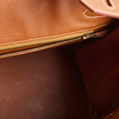 Hermes Birkin 30 Gold Courchevel GHW D in Square