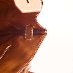 Hermes Birkin 30 Gold Courchevel GHW D in Square