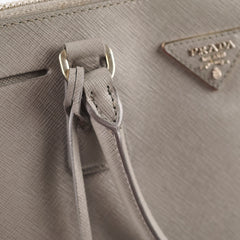 Prada Saffiano Lux Dome Tote Grey