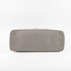Prada Saffiano Lux Dome Tote Grey