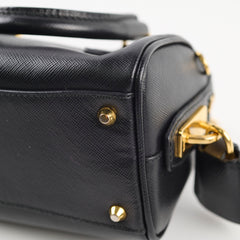 Prada Mini Saffiano Crossbody Bag in Black