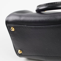 Prada Mini Saffiano Crossbody Bag in Black