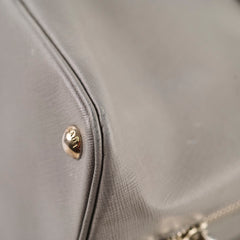 Prada Saffiano Lux Dome Tote Grey