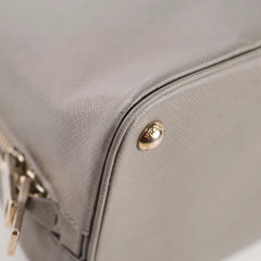 Prada Saffiano Lux Dome Tote Grey