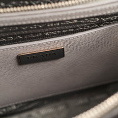 Prada Saffiano Lux Dome Tote Grey