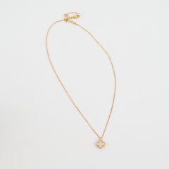Van Cleef & Arpels Sweet Alhambra MOP Pendant Necklace