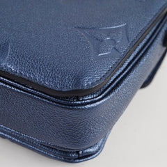 Louis Vuitton Pochette Metis Navy Nacre Metallic Empeinte