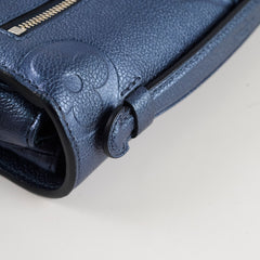 Louis Vuitton Pochette Metis Navy Nacre Metallic Empeinte