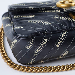 Gucci x Balenciaga Marmont Bag Black