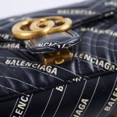 Gucci x Balenciaga Marmont Bag Black