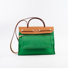 Hermes Herbag 31 Green - X Stamp