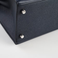Hermes Kelly 28 Blue Indigo Epsom Sellier PHW Y Stamp