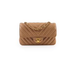 Chanel Mini Rectangular Chevron Beige 23 Series