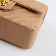 Chanel Mini Rectangular Chevron Beige 23 Series