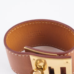 Hermes Kelly Dog Bracelet Gold