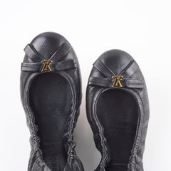 Louis Vuitton Flat Ballerina Shoes Size 35.5 Black
