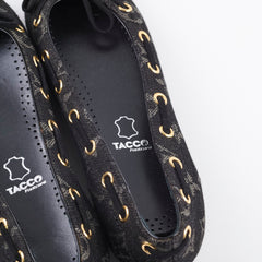 Louis Vuitton Denim Flat Ballerina Black Size 34.5