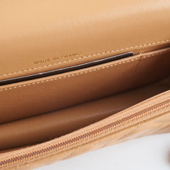 Chanel Top Handle Phone Holder on Chain Dark Beige