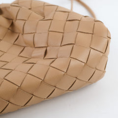 Bottega Veneta Mini Pouch Beige Leather
