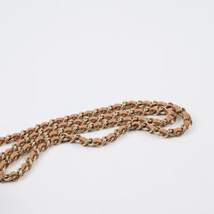 Chanel Top Handle Phone Holder on Chain Dark Beige