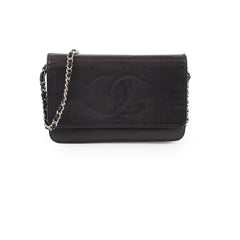 Chanel CC WOC Black Caviar
