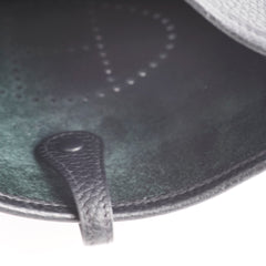 Hermes Mini Evelyne Black Clemence Paladium HW Y Stamp