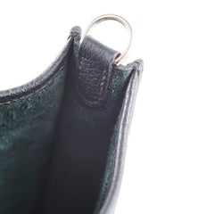 Hermes Mini Evelyne Black Clemence Paladium HW Y Stamp