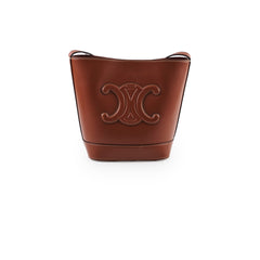 Celine Small Bucket Cuir Triomphe in Smooth Calfskin Brown