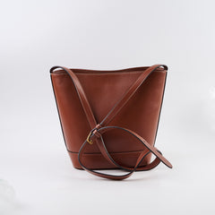 Celine Small Bucket Cuir Triomphe in Smooth Calfskin Brown