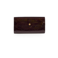 Louis Vuitton Sarah Vernis Long wallet Amarante