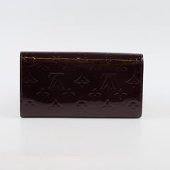 Louis Vuitton Sarah Vernis Long wallet Amarante