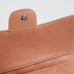 Chanel Lambskin Long Wallet Peach