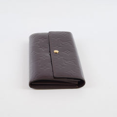 Louis Vuitton Sarah Vernis Long wallet Amarante