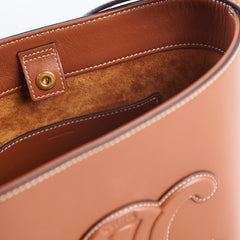 Celine Small Bucket Cuir Triomphe in Smooth Calfskin Brown